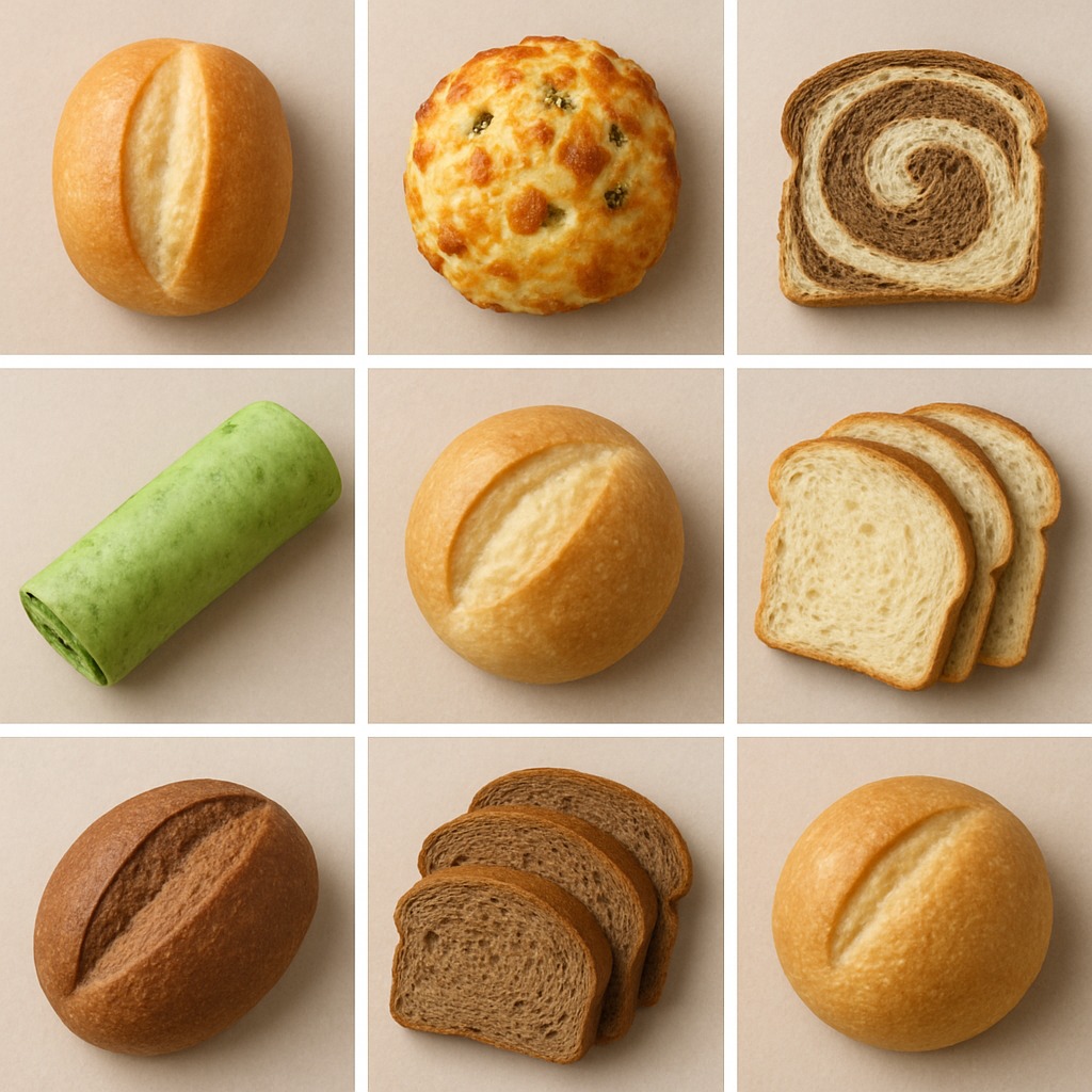 Fresh bread selection